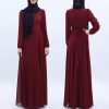 Muslim Dresses,Eid Women Dress Prayer Garment Jilbab Long Khimar Full Gown Abayas Muslim Clothes