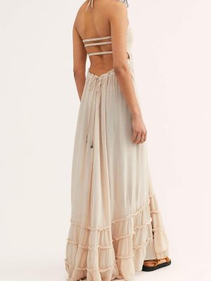 Womens Summer Boho Sexy Backless Long Dresses